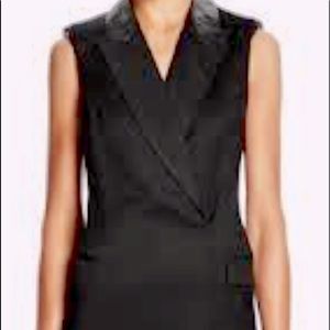 Rachel Zoe Short Tuxedo Dress, Leather collar. Size 4. Excellent condition